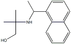 2-methyl-2-{[1-(naphthalen-1-yl)ethyl]amino}propan-1-ol Struktur