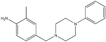 2-methyl-4-[(4-phenylpiperazin-1-yl)methyl]aniline Struktur