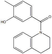 2-methyl-5-(1,2,3,4-tetrahydroquinolin-1-ylcarbonyl)phenol Struktur