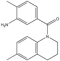 2-methyl-5-[(6-methyl-3,4-dihydroquinolin-1(2H)-yl)carbonyl]aniline Struktur