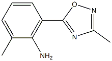 2-methyl-6-(3-methyl-1,2,4-oxadiazol-5-yl)aniline Struktur