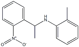 2-methyl-N-[1-(2-nitrophenyl)ethyl]aniline Struktur