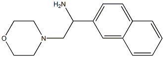 2-morpholin-4-yl-1-(2-naphthyl)ethanamine Struktur