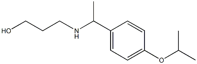 3-({1-[4-(propan-2-yloxy)phenyl]ethyl}amino)propan-1-ol Struktur