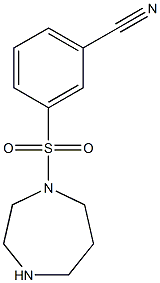 3-(1,4-diazepane-1-sulfonyl)benzonitrile Struktur