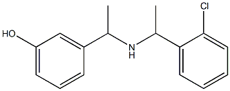 3-(1-{[1-(2-chlorophenyl)ethyl]amino}ethyl)phenol Struktur