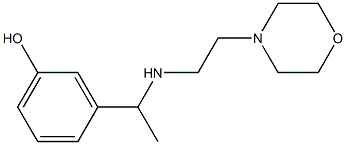 3-(1-{[2-(morpholin-4-yl)ethyl]amino}ethyl)phenol Struktur