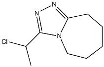 3-(1-chloroethyl)-6,7,8,9-tetrahydro-5H-[1,2,4]triazolo[4,3-a]azepine Struktur