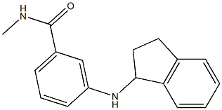 3-(2,3-dihydro-1H-inden-1-ylamino)-N-methylbenzamide Struktur