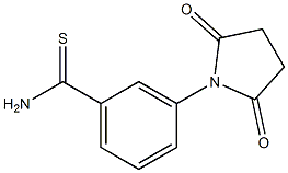 3-(2,5-dioxopyrrolidin-1-yl)benzenecarbothioamide Struktur