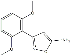 3-(2,6-dimethoxyphenyl)-1,2-oxazol-5-amine Struktur