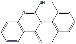 3-(2,6-dimethylphenyl)-2-sulfanyl-3,4-dihydroquinazolin-4-one Struktur