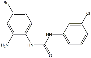 3-(2-amino-4-bromophenyl)-1-(3-chlorophenyl)urea Struktur