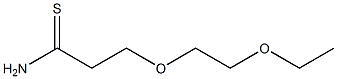 3-(2-ethoxyethoxy)propanethioamide Struktur