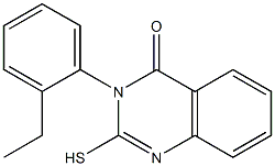 3-(2-ethylphenyl)-2-sulfanyl-3,4-dihydroquinazolin-4-one Struktur