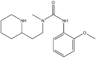 3-(2-methoxyphenyl)-1-methyl-1-[2-(piperidin-2-yl)ethyl]urea Struktur