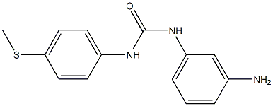 3-(3-aminophenyl)-1-[4-(methylsulfanyl)phenyl]urea Struktur