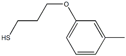 3-(3-methylphenoxy)propane-1-thiol Struktur