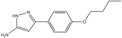 3-(4-butoxyphenyl)-1H-pyrazol-5-amine Struktur