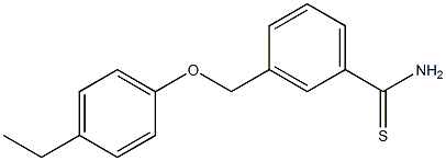 3-(4-ethylphenoxymethyl)benzene-1-carbothioamide Struktur