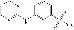 3-(5,6-dihydro-4H-1,3-thiazin-2-ylamino)benzene-1-sulfonamide Struktur