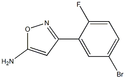 3-(5-bromo-2-fluorophenyl)-1,2-oxazol-5-amine Struktur