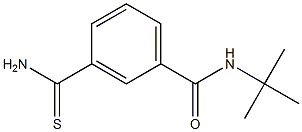 3-(aminocarbonothioyl)-N-(tert-butyl)benzamide Struktur