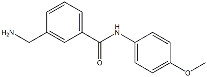 3-(aminomethyl)-N-(4-methoxyphenyl)benzamide Struktur