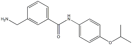 3-(aminomethyl)-N-[4-(propan-2-yloxy)phenyl]benzamide Struktur