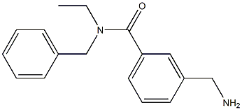 3-(aminomethyl)-N-benzyl-N-ethylbenzamide Struktur