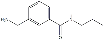 3-(aminomethyl)-N-propylbenzamide Struktur