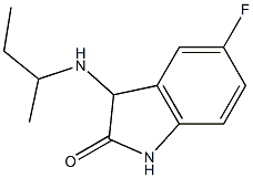 3-(butan-2-ylamino)-5-fluoro-2,3-dihydro-1H-indol-2-one Struktur