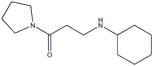 3-(cyclohexylamino)-1-(pyrrolidin-1-yl)propan-1-one Struktur