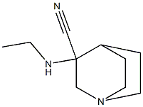 3-(ethylamino)-1-azabicyclo[2.2.2]octane-3-carbonitrile Struktur