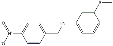 3-(methylsulfanyl)-N-[(4-nitrophenyl)methyl]aniline Struktur