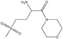 3-(methylsulfonyl)-1-(morpholin-4-ylcarbonyl)propylamine Struktur