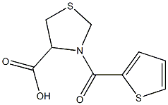 3-(thien-2-ylcarbonyl)-1,3-thiazolidine-4-carboxylic acid Struktur