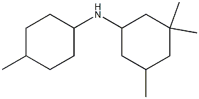 3,3,5-trimethyl-N-(4-methylcyclohexyl)cyclohexan-1-amine Struktur