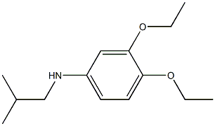 3,4-diethoxy-N-(2-methylpropyl)aniline Struktur