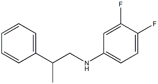 3,4-difluoro-N-(2-phenylpropyl)aniline Struktur