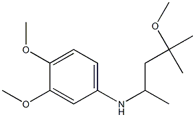 3,4-dimethoxy-N-(4-methoxy-4-methylpentan-2-yl)aniline Struktur