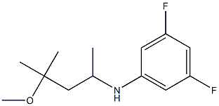 3,5-difluoro-N-(4-methoxy-4-methylpentan-2-yl)aniline Struktur