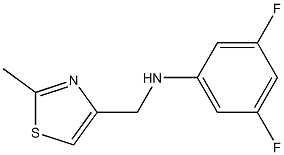 3,5-difluoro-N-[(2-methyl-1,3-thiazol-4-yl)methyl]aniline Struktur