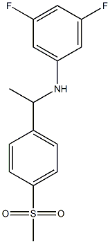 3,5-difluoro-N-[1-(4-methanesulfonylphenyl)ethyl]aniline Struktur