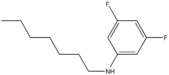 3,5-difluoro-N-heptylaniline Struktur