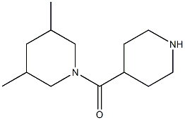 3,5-dimethyl-1-(piperidin-4-ylcarbonyl)piperidine Struktur