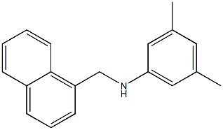 3,5-dimethyl-N-(naphthalen-1-ylmethyl)aniline Struktur