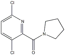 3,6-dichloro-2-(pyrrolidin-1-ylcarbonyl)pyridine Struktur