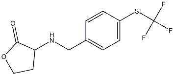 3-[({4-[(trifluoromethyl)sulfanyl]phenyl}methyl)amino]oxolan-2-one Struktur