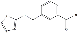 3-[(1,3,4-thiadiazol-2-ylthio)methyl]benzoic acid Struktur